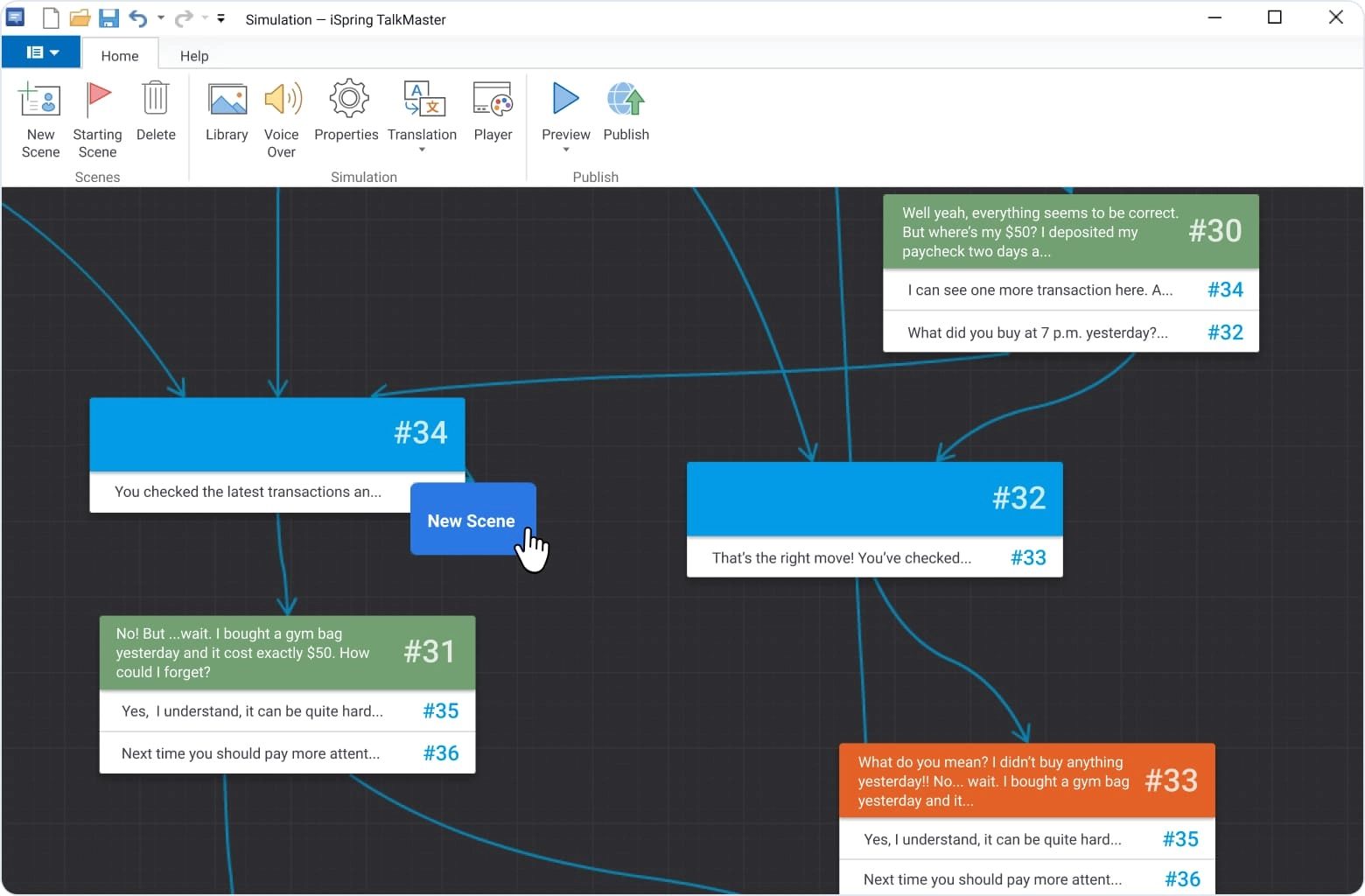 Course building tip: Build learning journeys with branching routes throughout the learning content.