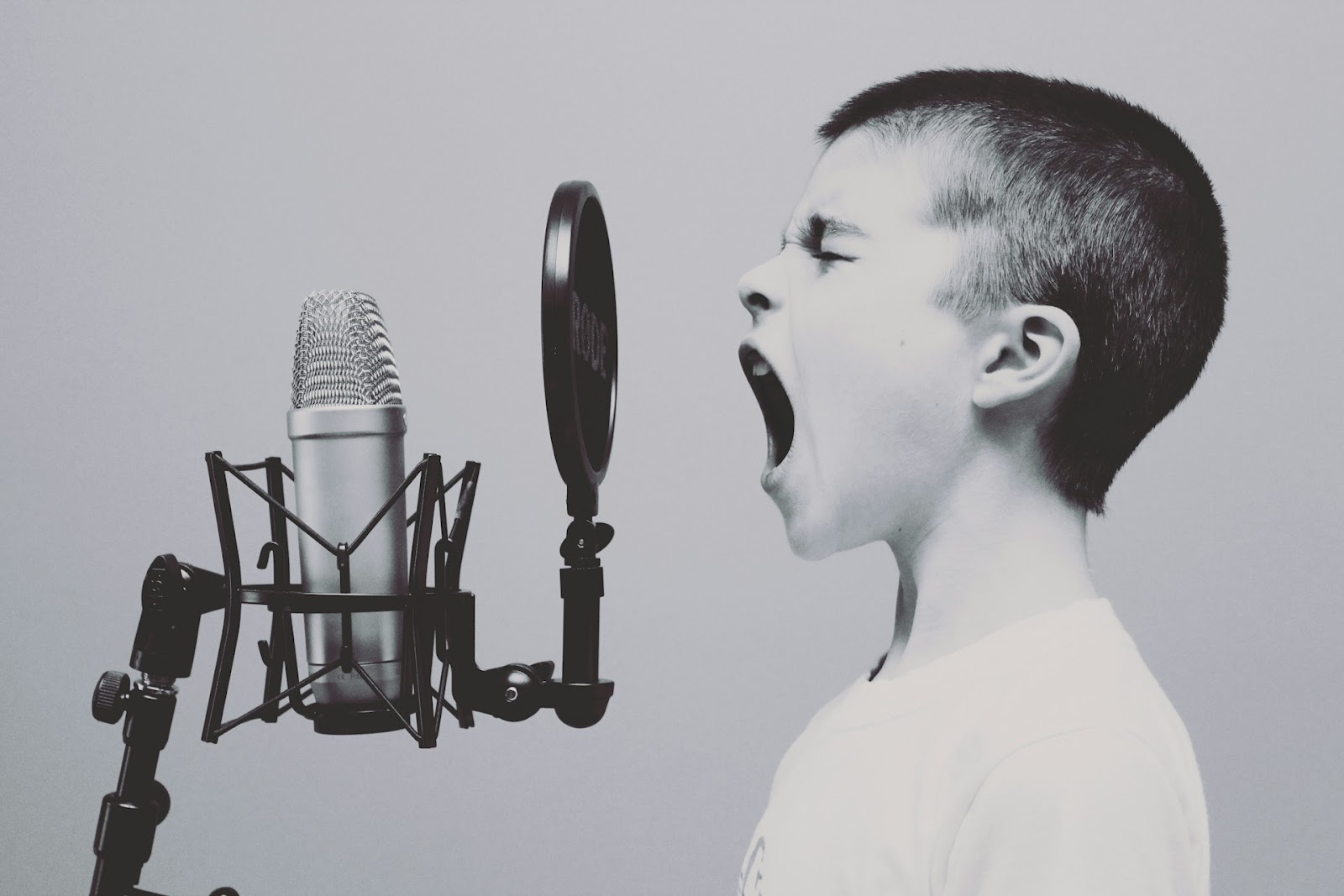 A boy showing how to communicate ideas effectively