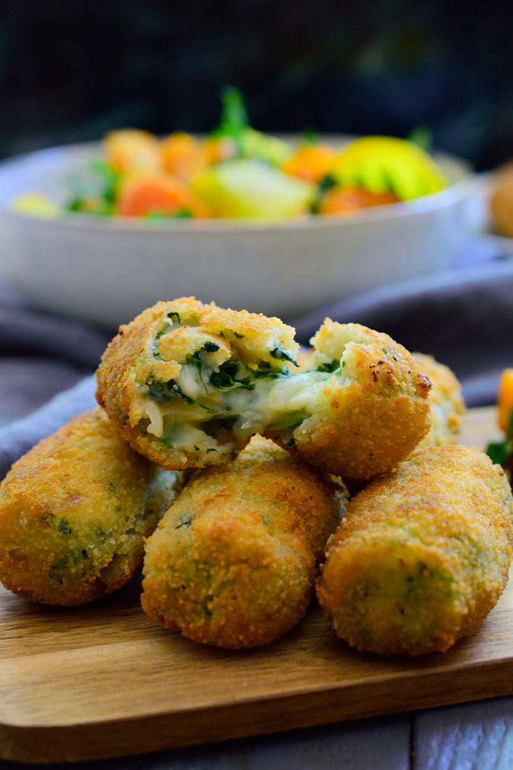 croquetas veganas de espinacas foto
