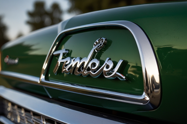 1965 green Belvedere ll Fender Emblem