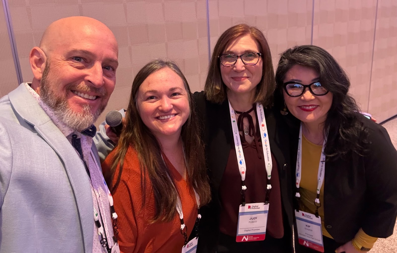 An image of the four presenters who authored this blog. From left to right: Bill Bass, Sarah Burriss, Judi Fusco, and Kip Glazer.