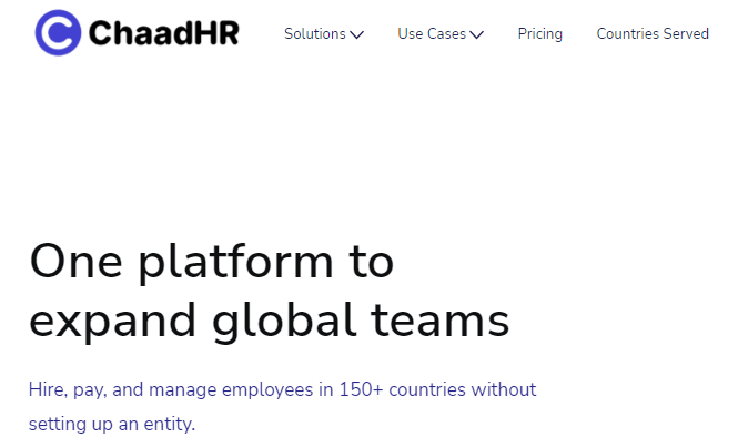 4. ChaadHR - Best For Global Payroll Management