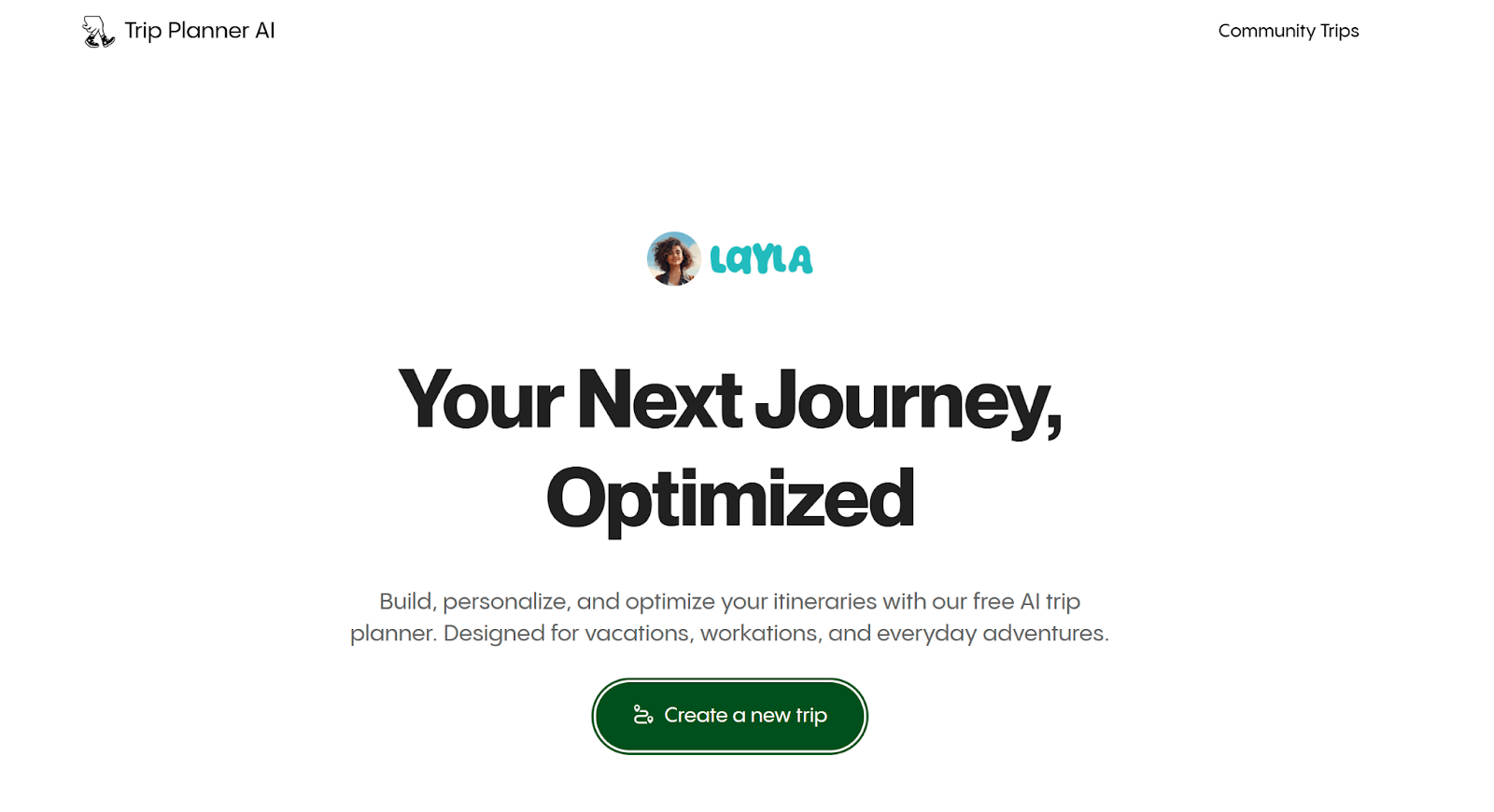 AI trip planner development