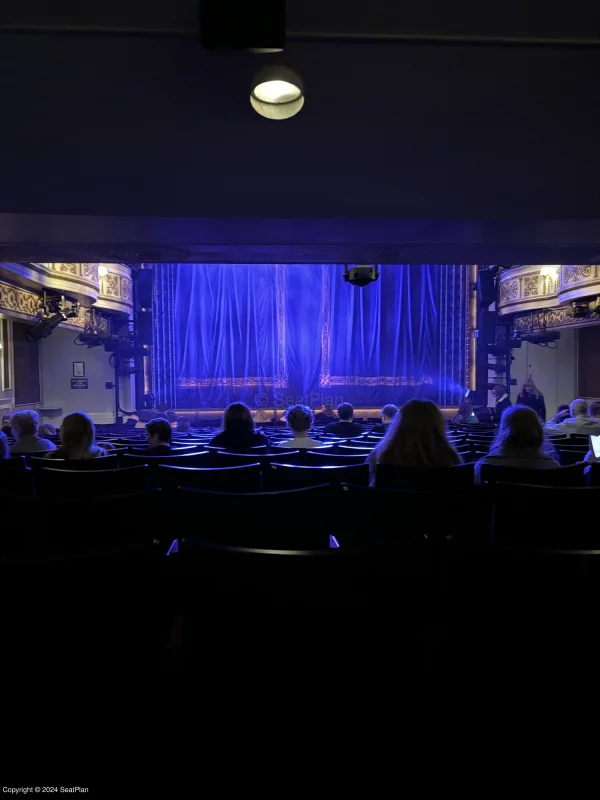 The view from Stalls Q7 at the Vaudeville Theatre London for Six the Musical in the West End