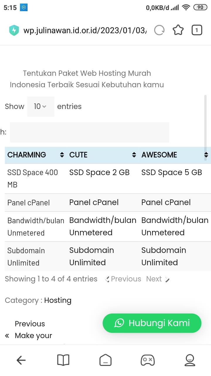 Membuat Tabel Responsif di WordPress dengan TablePress