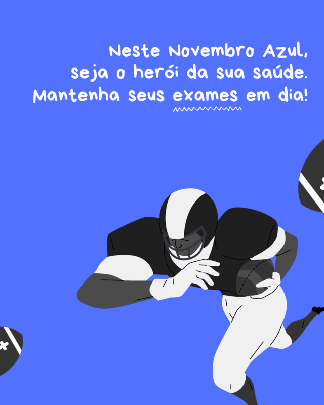 mensagem sobre novembro azul