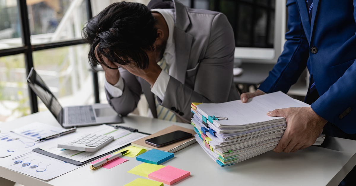 Employees are frustrated with large volumes of paperwork