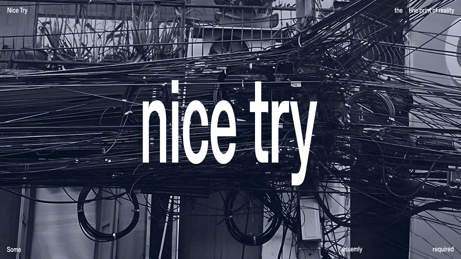 Image from the Blurring Lines: Nice Try's Branding & Variable Type article on Abduzeedo