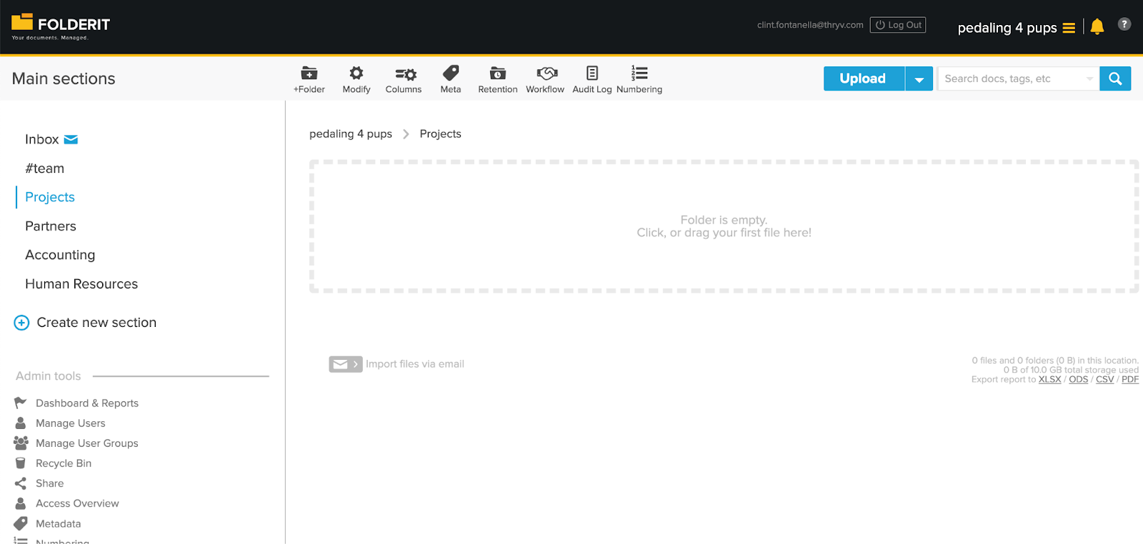 folderit document management software example