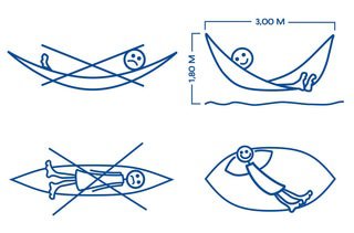 Cómo acostarse en una hamaca colgante