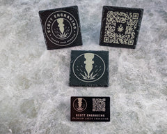 Custom slate coasters