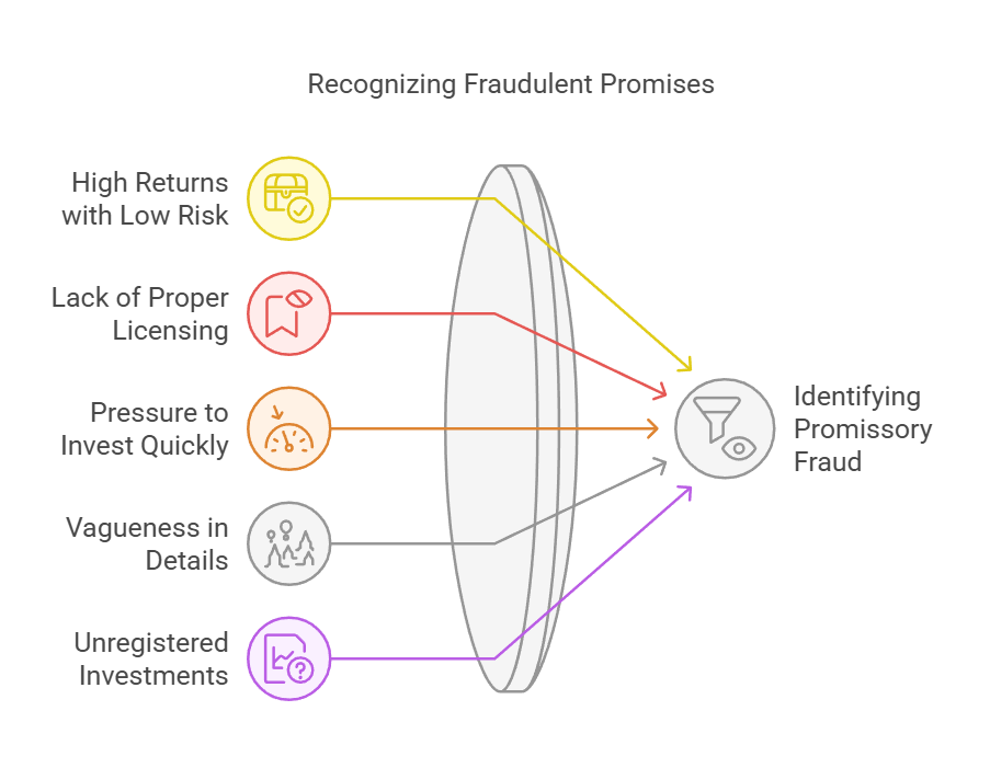 Flowchart connecting various financial fraud indicators