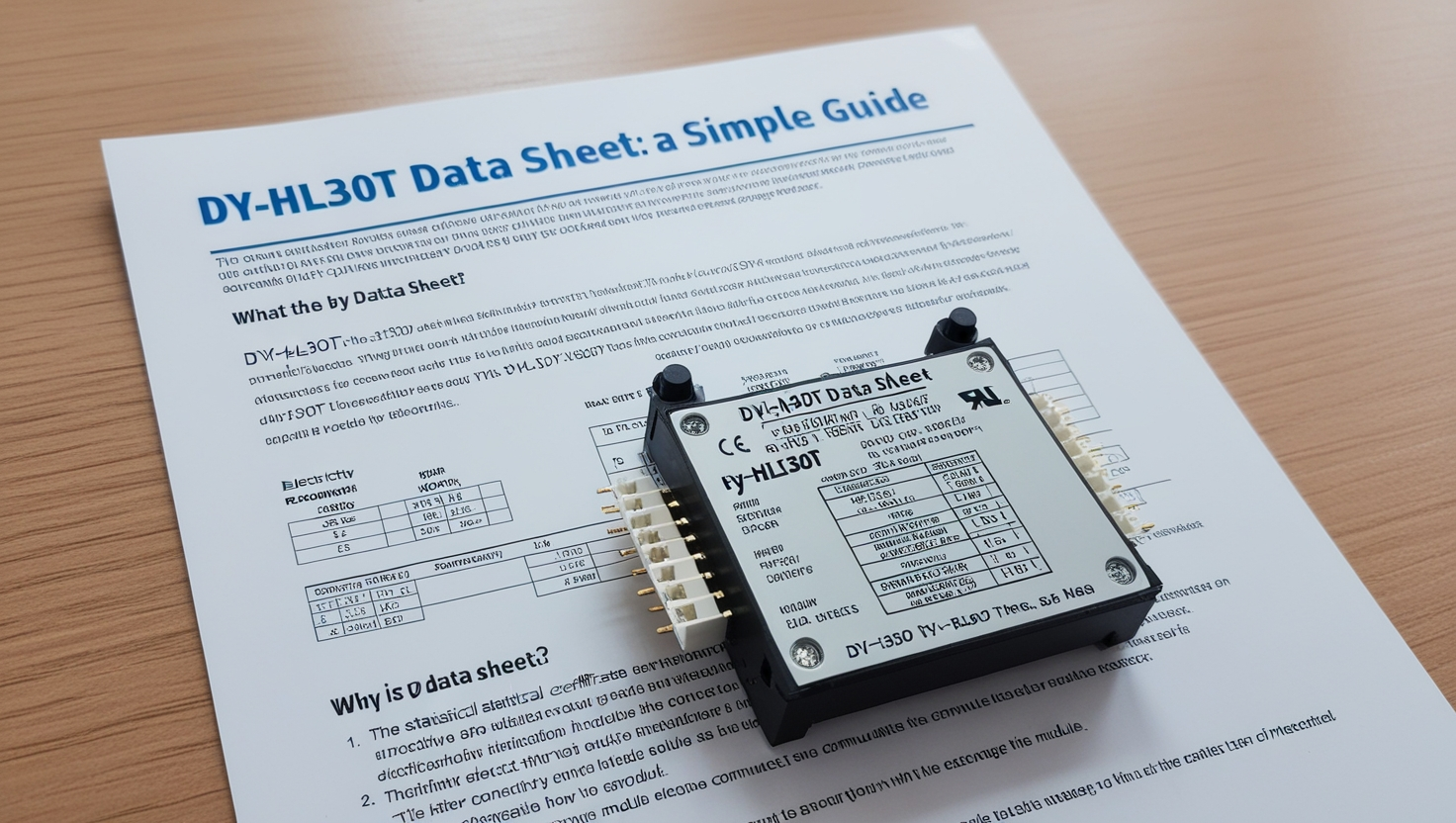 DY-HL30T data sheet