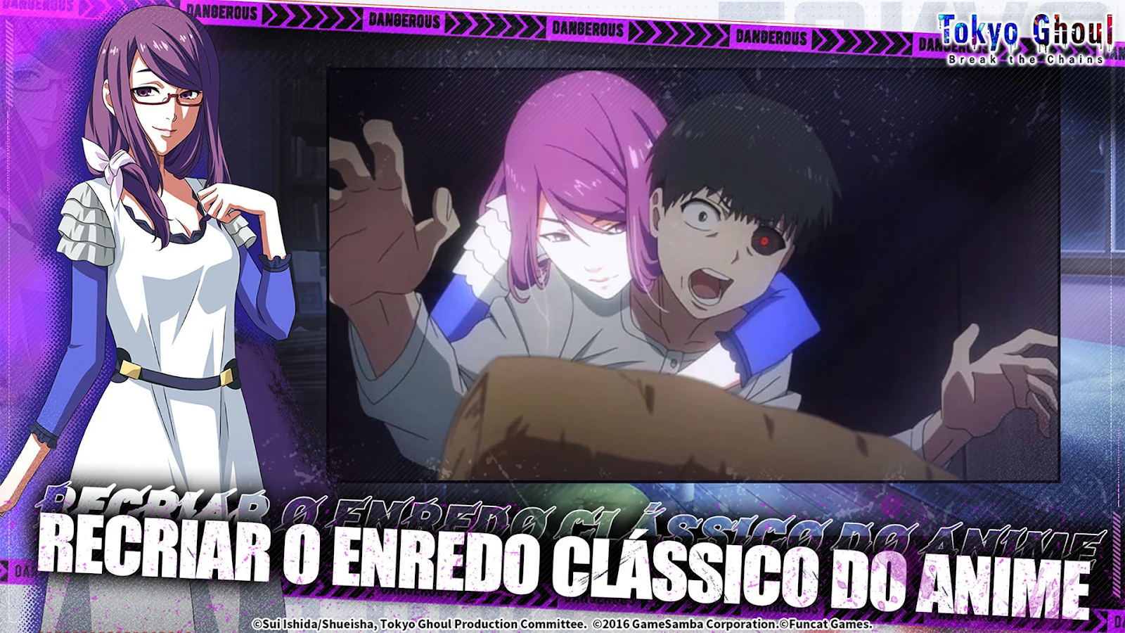 Tokyo Ghoul: Break the Chains é o novo game do anime para os dispositivos móveis!