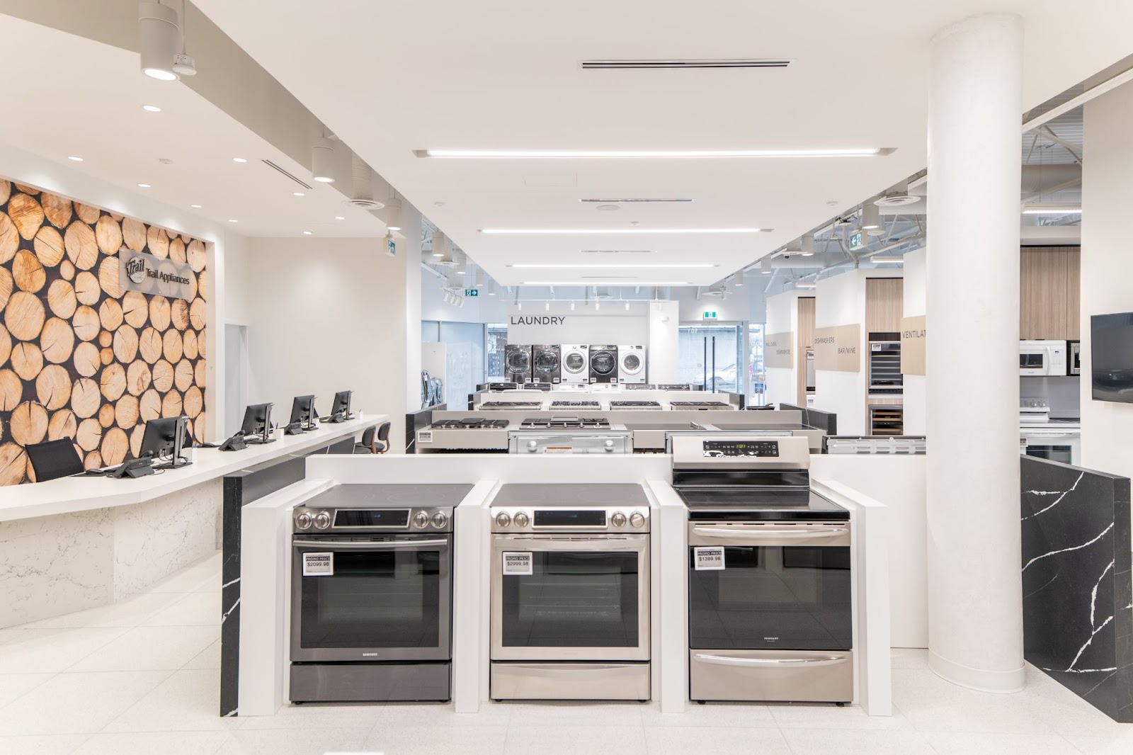 Trail Appliances North Vancouver showroom. Photo via Trail Appliances.