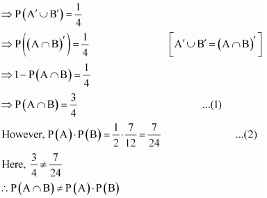 NCERT Solutions class 12 Maths Probability