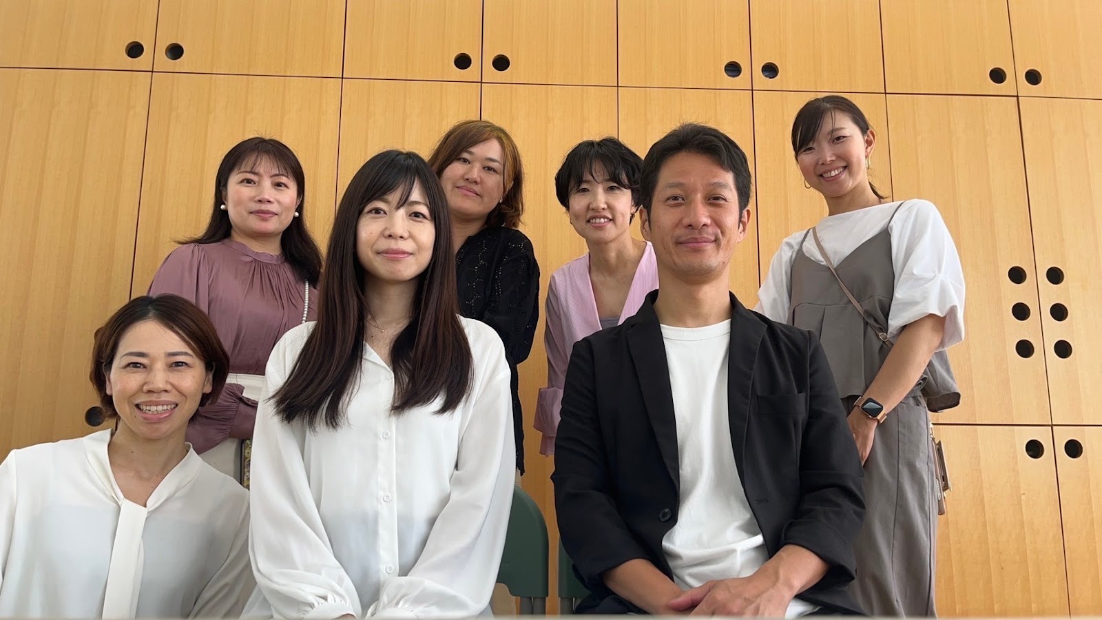 講師を務めた弊社パートナー 古谷（中央左）、取締役 森嶋（中央右）、八潮学園PTA役員のみなさま