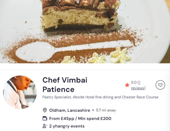 manchester cooking classes with chef vimbai