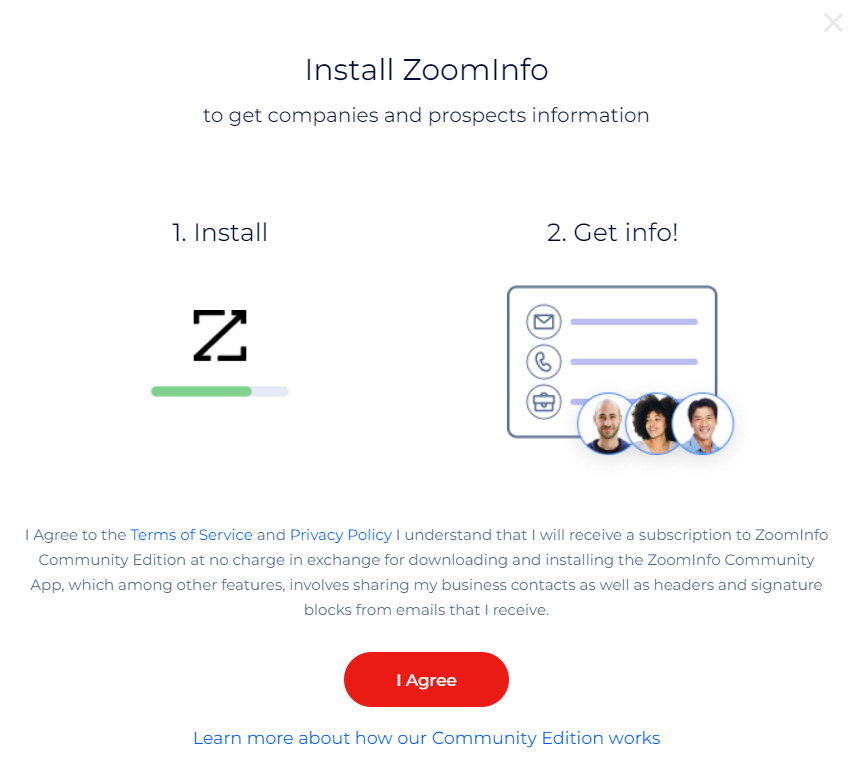 Zoominfo's community edition.