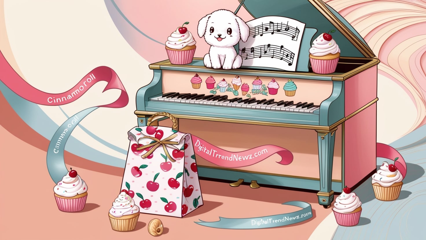 Cinnamoroll My Sweet Piano Huwahuwa Cupcake Bag