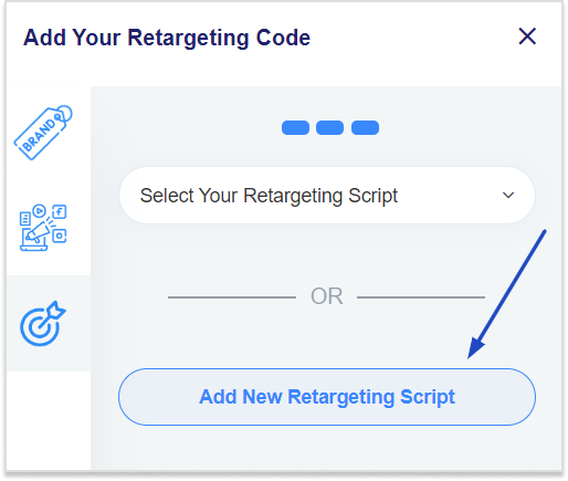 Add your retargeting script