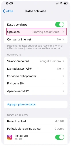 Activar en iPhone
