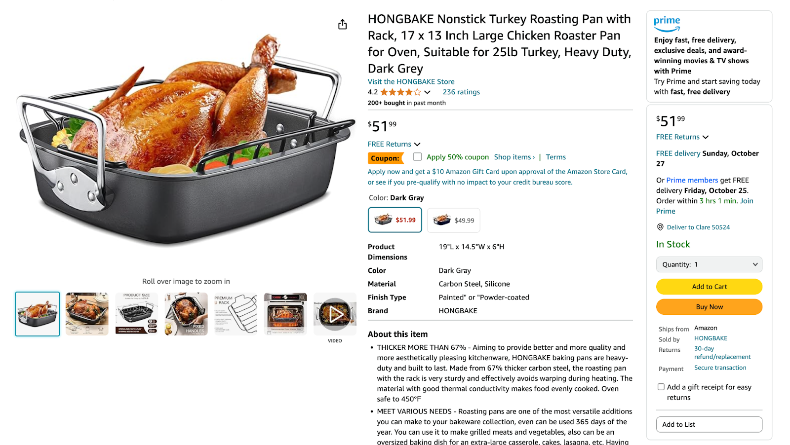 Turkey roasting pans