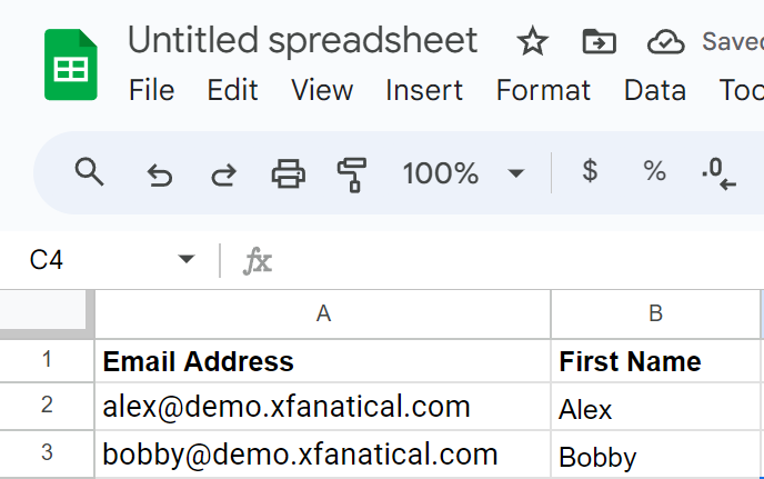 Mail Merge in Gmail using xFanatical Foresight- Create a google Sheet