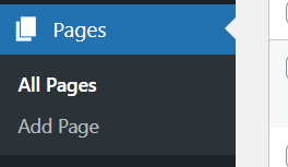 a screenshot of pages section 