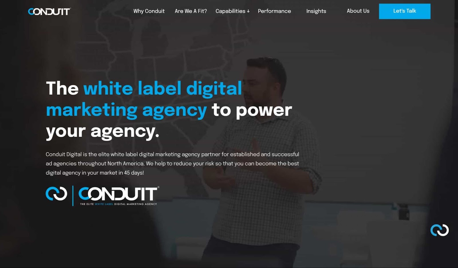 Screenshot of Conduit Digital website