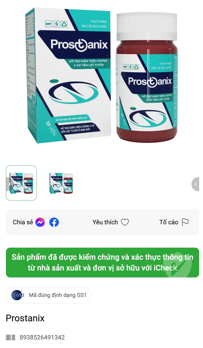 Thuốc prostanix chính hãng