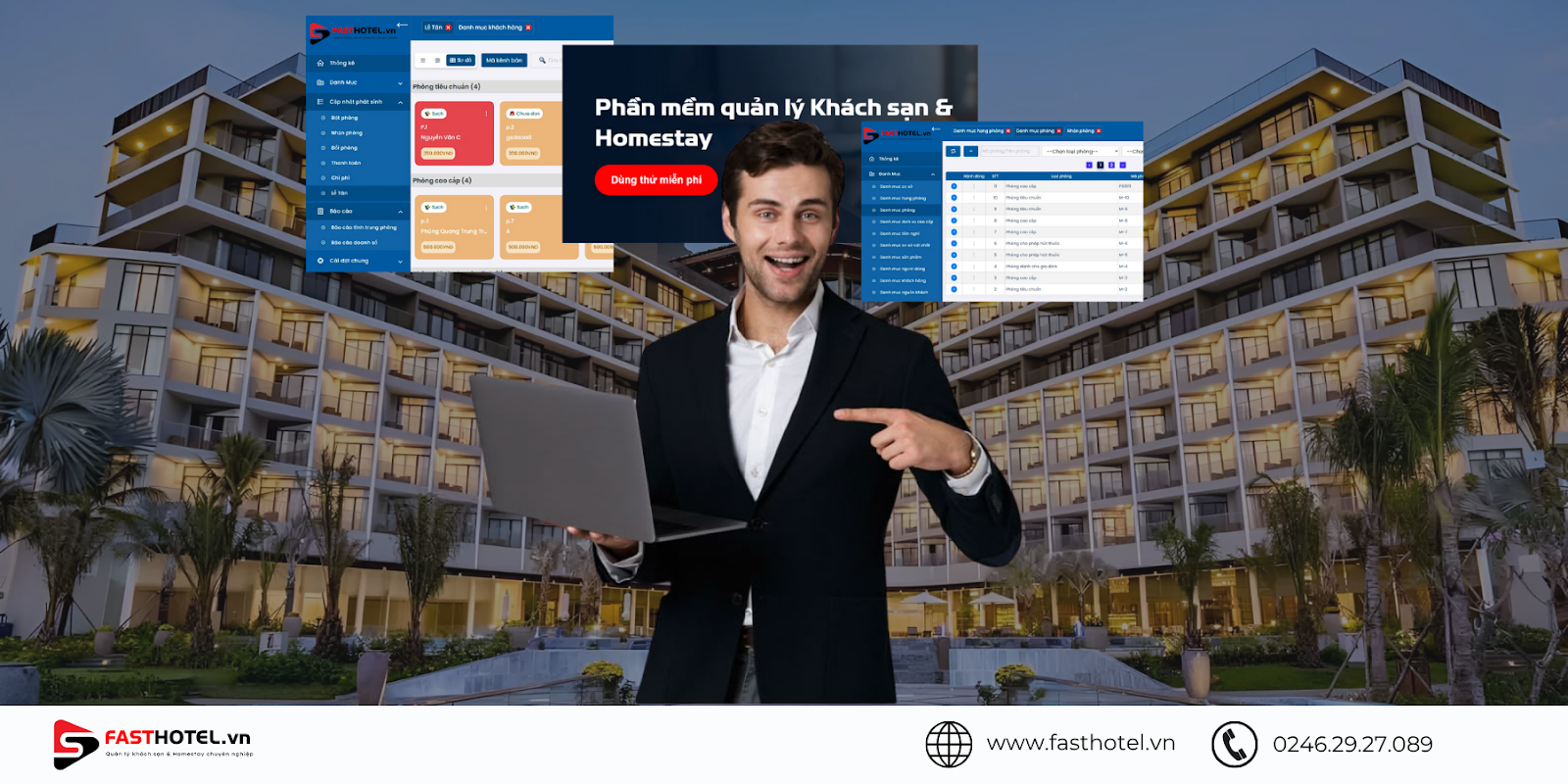 Giới thiệu phần mềm khách sạn Fasthotel.vn