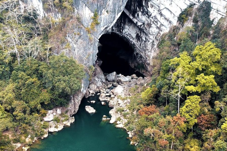 Tham Khoun Xe is one of the largest and most spectacular river caves in the world