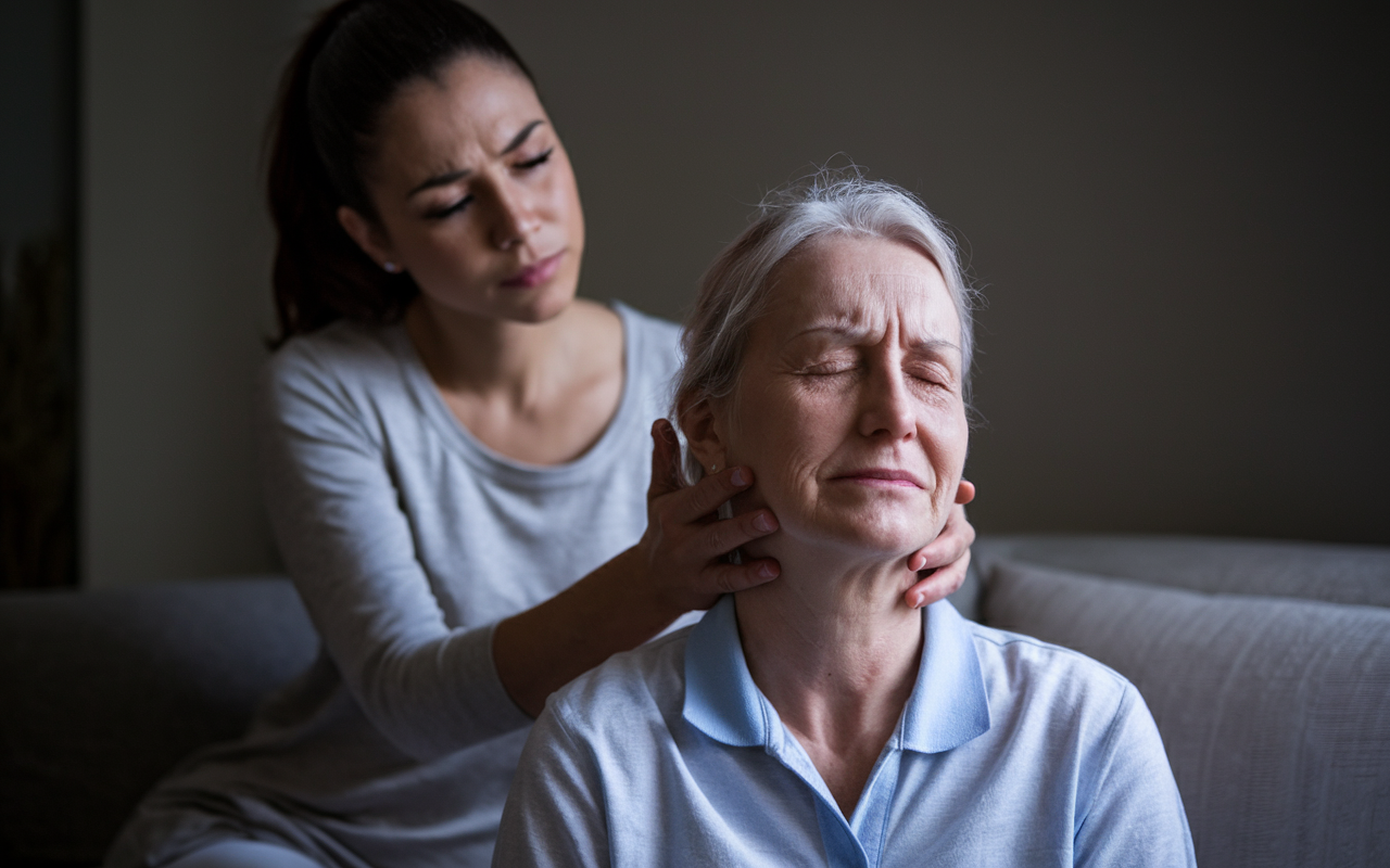 Lauryn Mae - helping mom with her migraines