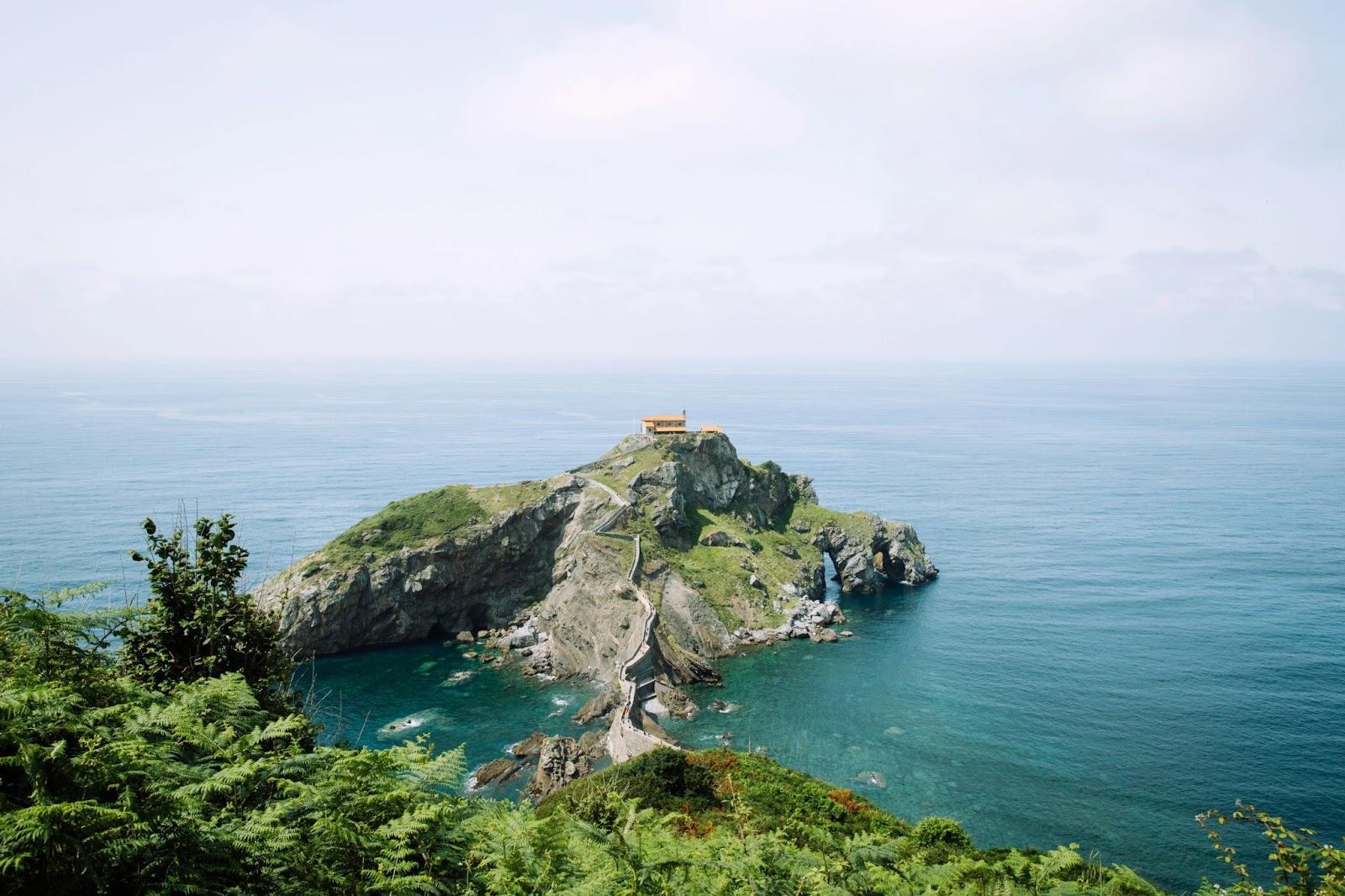 Church on a small island in Spain