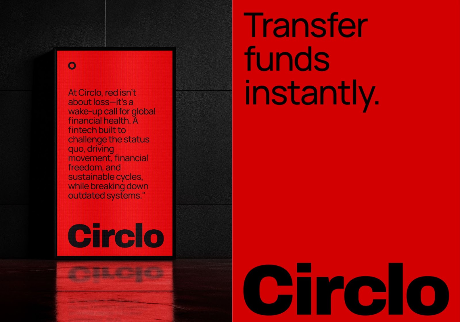 Image from the Stylishly Red Branding and App Design: Circlo Pay article on Abduzeedo