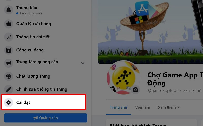 thêm quản trị viên vào Page Facebook