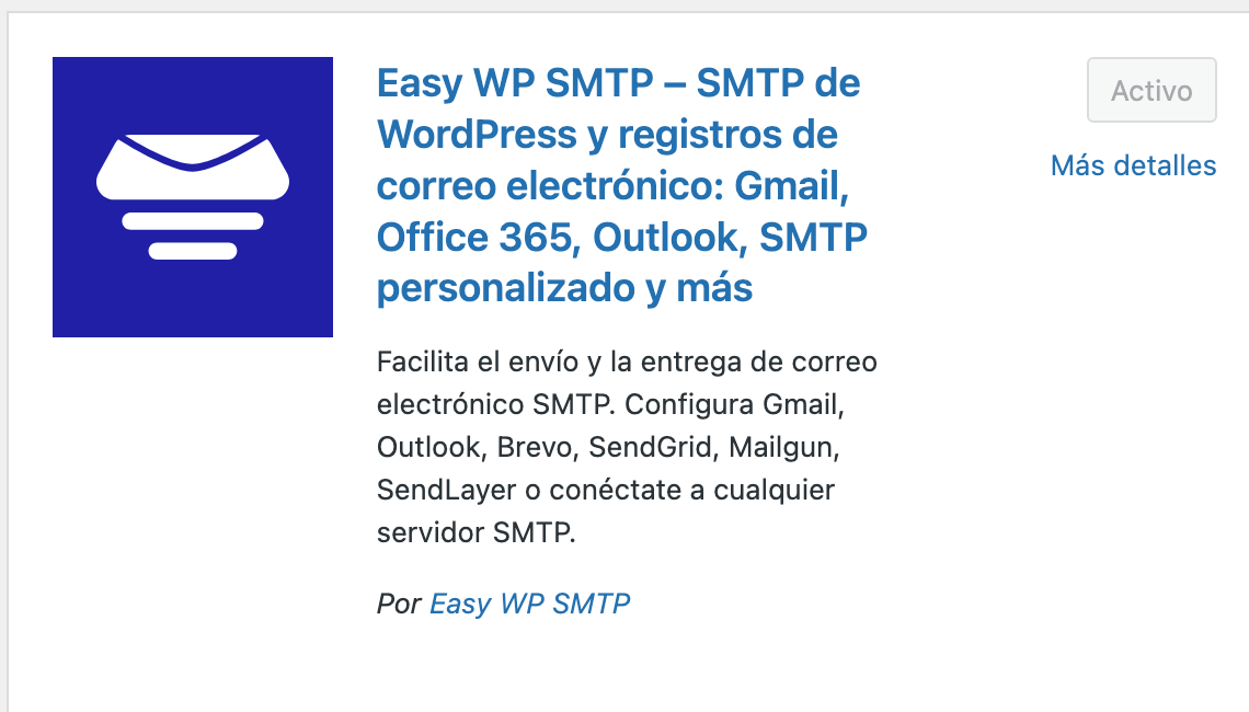 imagen plugins easy WP SMTP