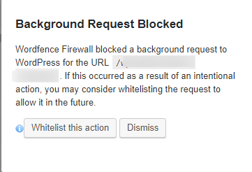 background request blocked error