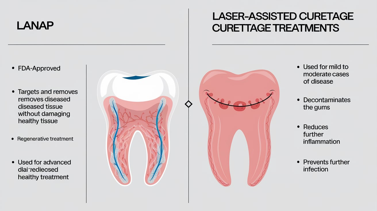 What is the Difference Between LANAP and Laser Assisted Curettage