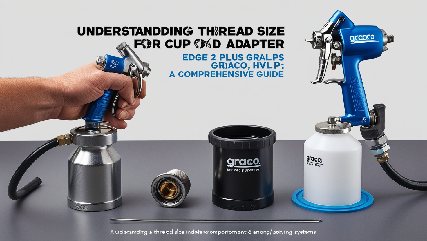 Thread Size for Cup Adapter Edge 2 Plus Graco HVLP