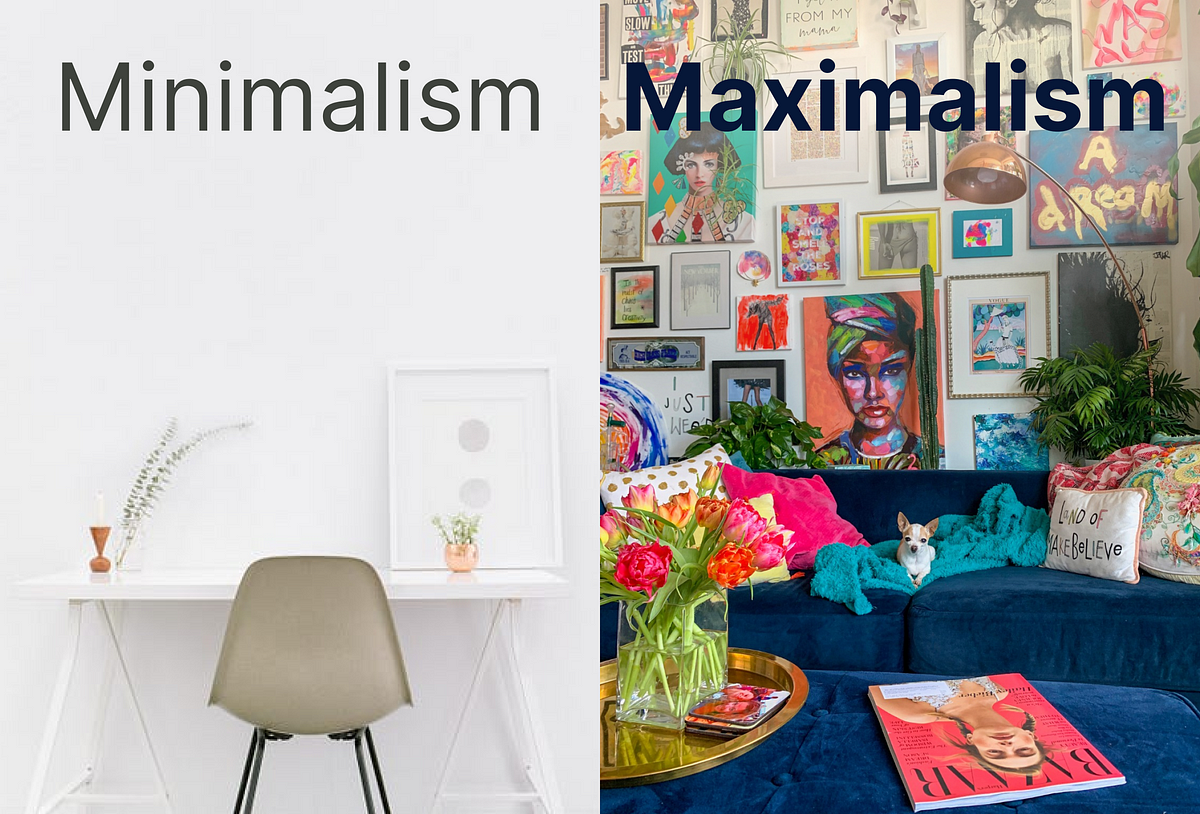 Graphic Design Trends 2025 - minimalist maximalism