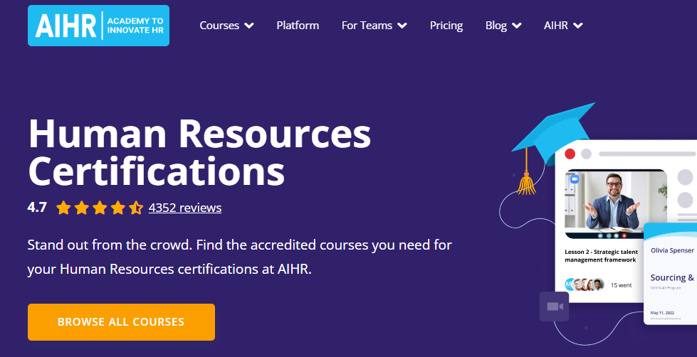 AIHR – Specialized Online Tech Courses For HR Professionals