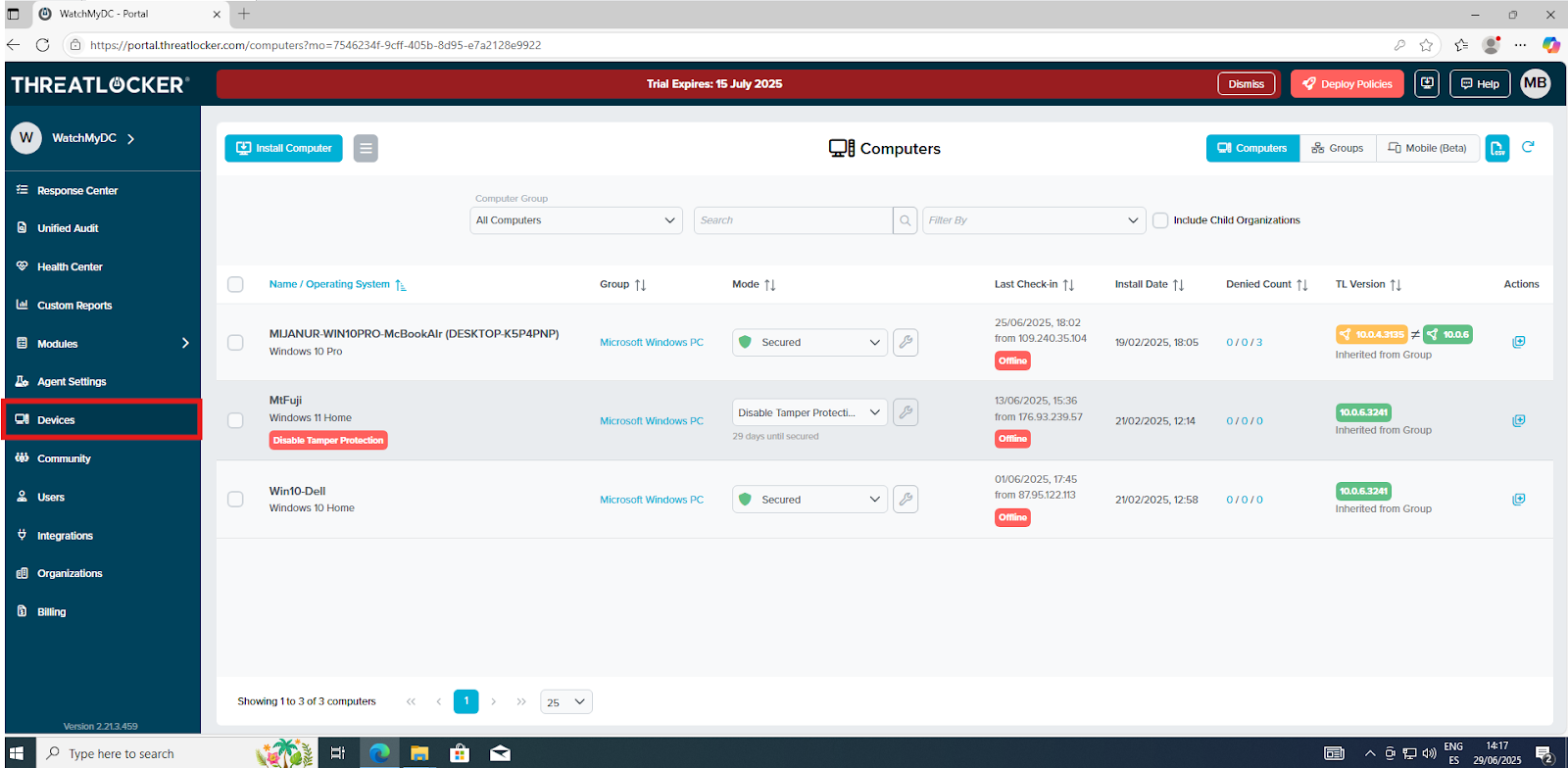 How to install the ThreatLocker Windows agent?