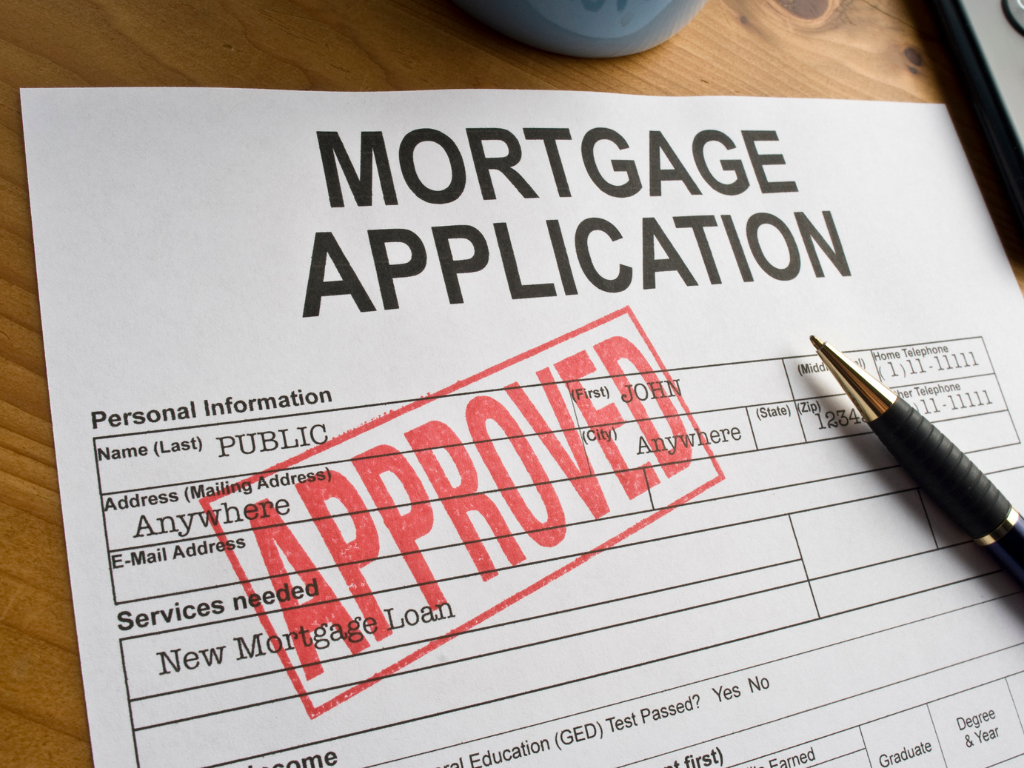 picture depicting an approved mortgage application form 