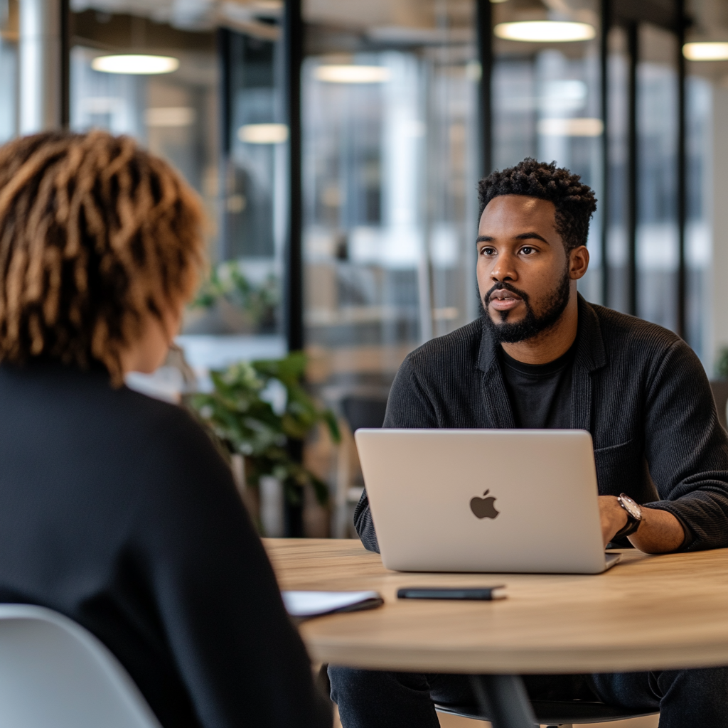 Recruiter assessing a candidate's behavioral ability.