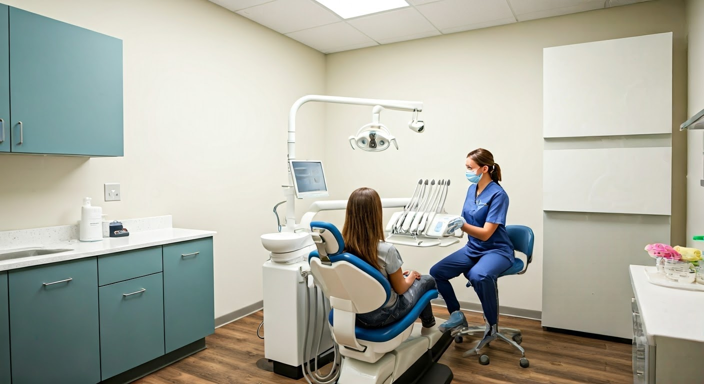 Welcoming dental office environment