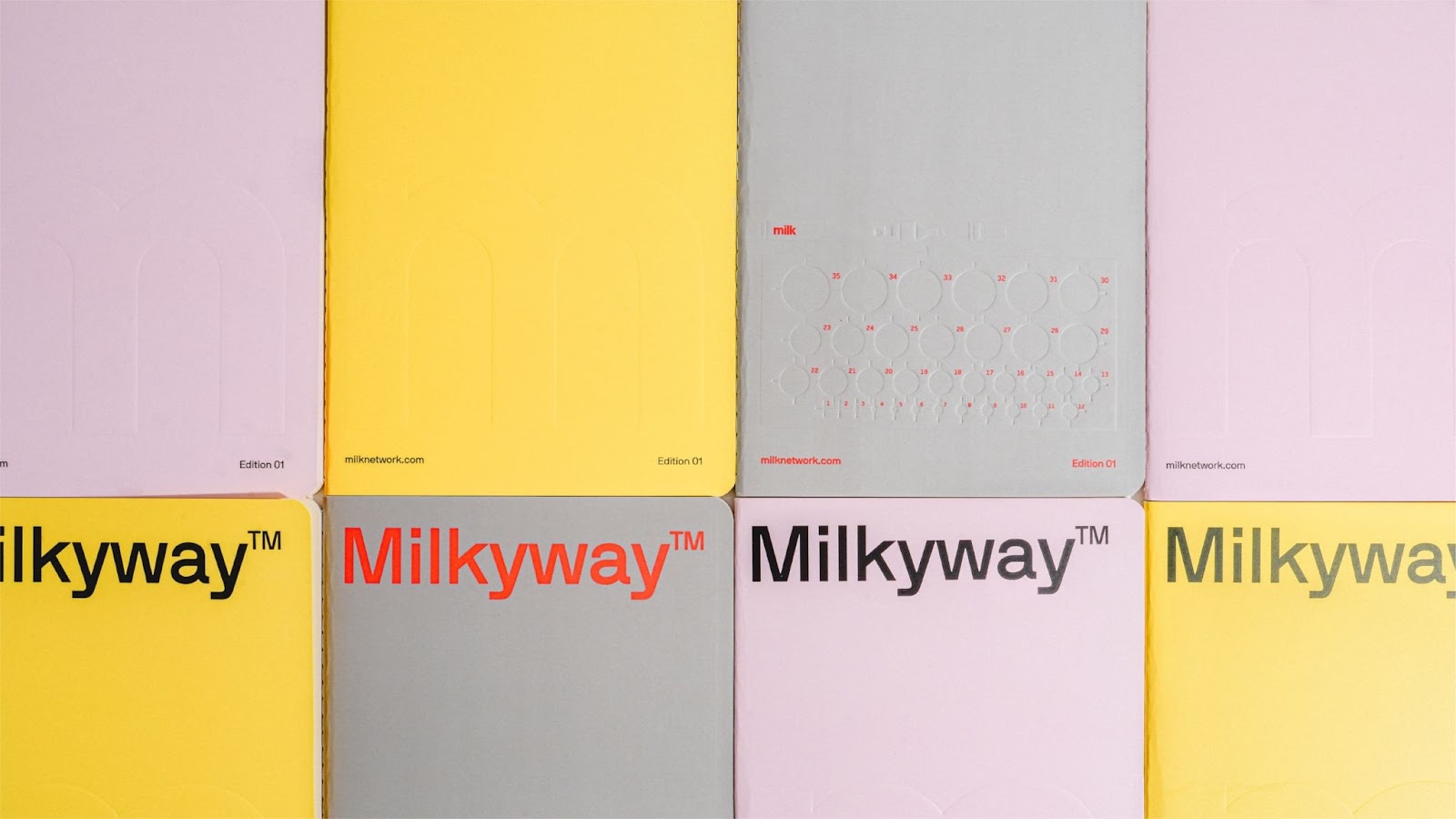 Image from the Graphic Design Creativity with 'White Book' and 'Milkyway' article on Abduzeedo