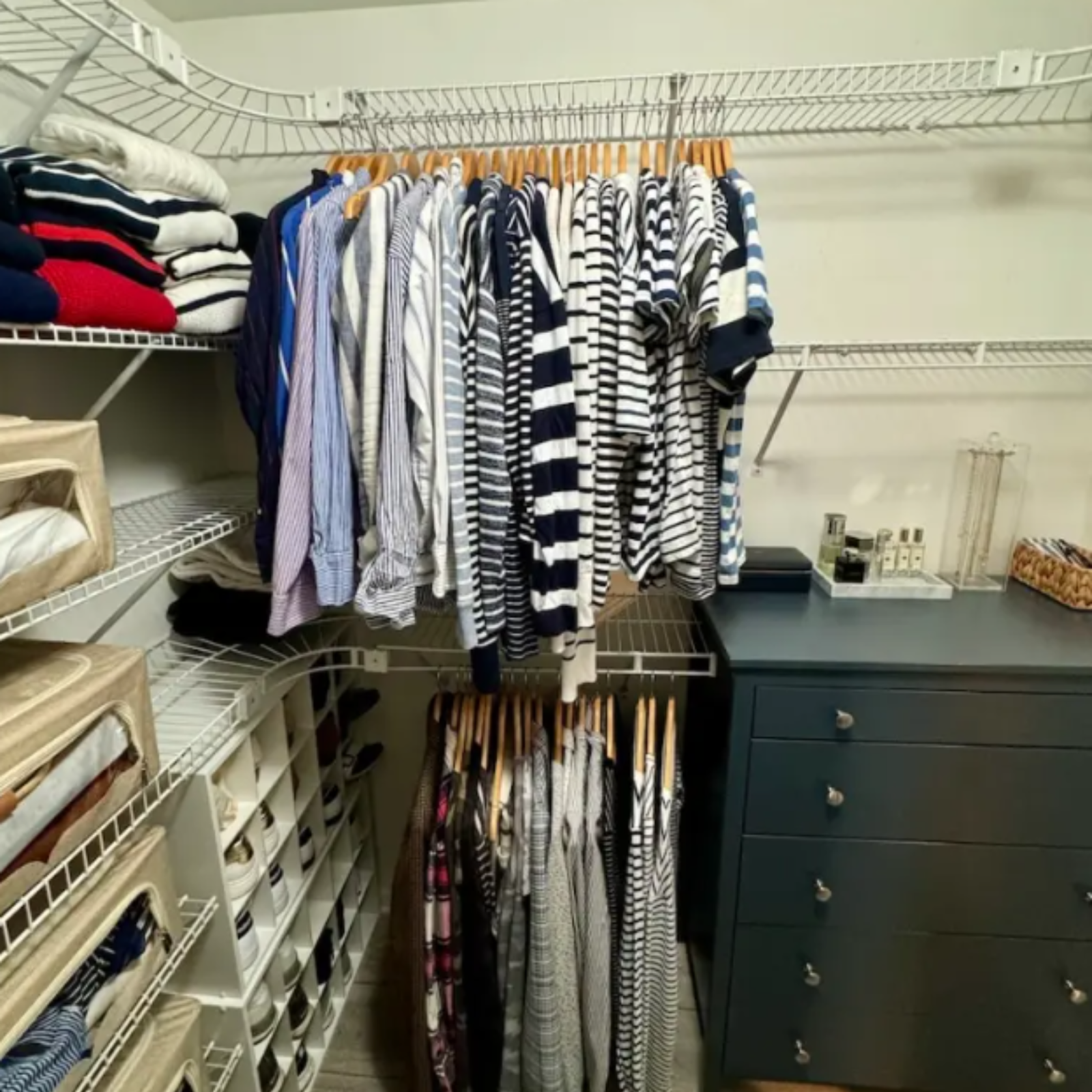 walk in closet organization ideas