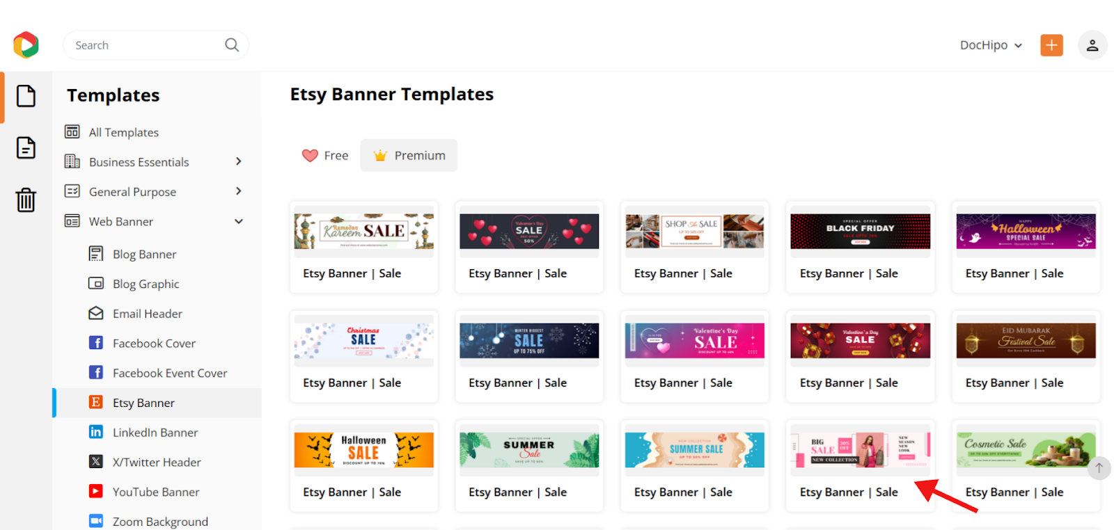 Etsy banner ideas templates